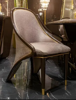 Obrázek produktu pro Moderní hnědo-béžová židle Stylová židle Židle s područkami
