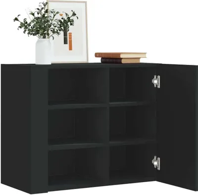 Produktbild von Maison Exclusive - Wandregal Schwarz 75x35x60 cm Holzwerkstoff