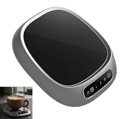 Produktbild von Tassenwärmer Elektrisch, USB Kaffeetassenwärmer mit 3 Temperaturstufen bis 55°C, Heizplatte für Büro Schreibtisch Küche