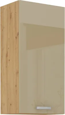 Immagine prodotto di Armadietto superiore alto ADARA - larghezza 45 cm, cappucino / rovere artisan