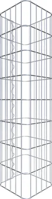 Produktbild von Gabionensäule eckig 27  cm x 27  cm, 80 cm Höhe, MW 5 cm x 10 cm