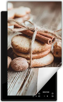 Zdjęcie produktu dla DarHaus Nakładka na kuchenkę 1 sztuka 30x52 cm Mata antypoślizgowa zwijana, drewno - Przyprawy
