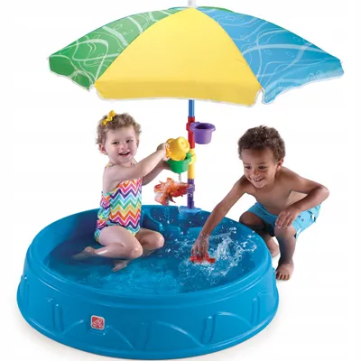 Image de Step2 Play & Shade Enfants Sable et eau Bac à sable Pataugeoire incl. parasol