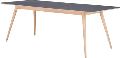 Produktbild von home24 Esstisch - Eiche Teilmassiv / Linoleum