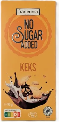 Produktbild von Frankonia No Sugar Added Schokolade mit Keks 90g
