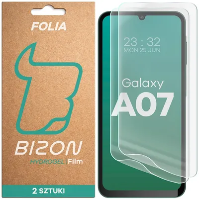 Produktbild von 2x Hydrogel Folie für den Bildschirm für Galaxy A07 4G / 5G, Bizon Film Hydrogel Front Duo