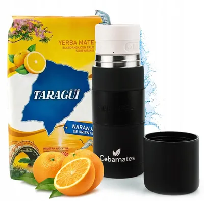 Zdjęcie produktu dla Zestaw Yerbomos Termos do Yerba Mate + Taragui Naranja de Oriente