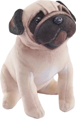 Obrázek produktu pro Plyšový pes Mops se zvukem - 18 cm
