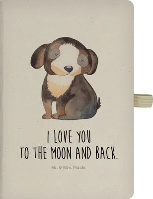 Produktbild von Mr. & Mrs. Panda Reisetagebuch Hund Entspannen - Transparent - Geschenk, Hundeliebe, Liebe, Treue, Tagebuch, Notizheft, Kladde, notizbuch, Journal, Adressbuch, Sprüche