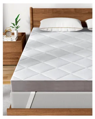 Produktbild von Topper 180x200cm, 12cm H3&H4 Harter Topper, Bequemer Matratzentopper für Boxspringbetten und Schlafsofas -   - Beidseitig nutzbar