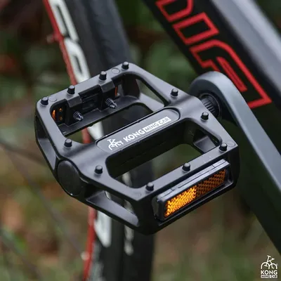 Image de Pédales de vélo en aluminium antidérapantes, de 9/16 de pouce, avec réflecteurs, pour VTT et BMX