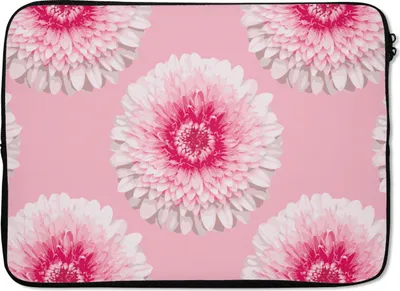 Produktbild von MuchoWow® Laptop Hülle 14 ZollMädchen - Blume - Rosa - Muster - Mädchen - Kinder - Kinder Laptoptasche - Laptoptasche - Stoßsicher - Schutzhaube