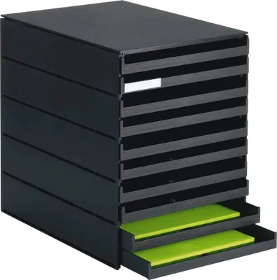 Produktbild von Styro - Ladenbox Val 10ldn Black Open | 1 Stück