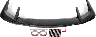 Produktbild von Spoiler, Hochwertiger ABS-Kunststoff, Einfache Installation, Karbonfaser-Look