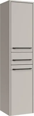 Produktbild von Badplaats Badezimmerschrank Florence 30 x 35 x 130 cm Cashmere - Hoch Badschrank mit 2 Türen und 1 Schublade