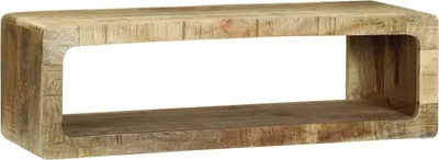 Zdjęcie produktu dla vidaXL Szafka pod telewizor z półką Brązowa 80 x 30 x 25 cm Lite drewno mango