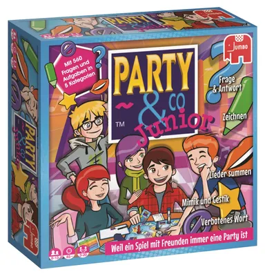 Produktbild von Party & Co. Junior, Brettspiel, Rennen, 8 Jahr(e), Junior-Ausgabe, Familienspiel