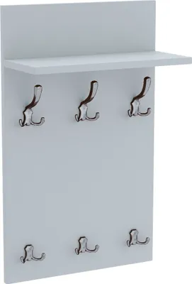 Obrázek produktu pro AKKE Hellgrau šatní panel MIDI - CHROM háčky ŠxV: 40x70 cm