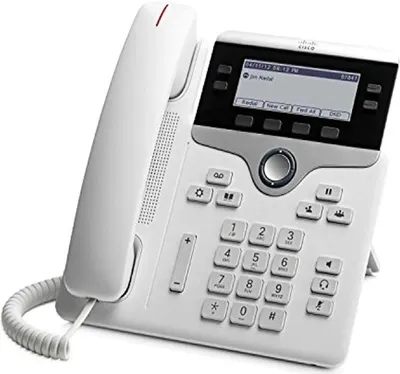 Produktbild von Cisco IP Phone 7841 - VoIP-Telefon - SIP, SRTP - 4 Leitungen - weiß - TAA-konform
