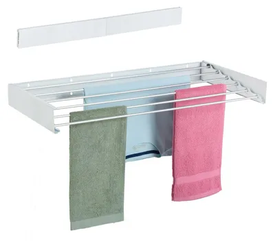 Image de Séchoir à linge mural pliable, peu encombrant