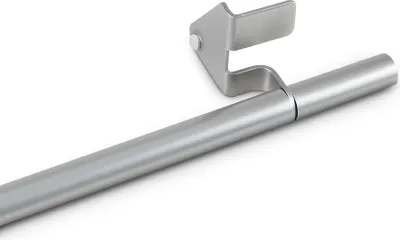Produktbild von Klemmstange 30–40cm Silber (Endstück Fit), Gardinenstange aus Metall, Ø8/10mm, Montage ohne Bohren, Spannstange stufenlos ausdrehbar