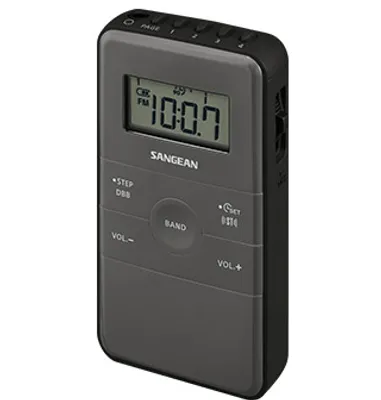 Produktbild von Sangean DT-140, Tragbar, Digital, AM, FM, 3,5 mm, Blau, Weiß, Einfarbig