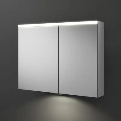 Produktbild von burgbad Iveo Spiegelschrank mit LED-Beleuchtung und LED-Waschtischbeleuchtung 90,8 cm