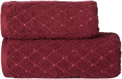 Image de MARKIZETA Serviette Oliwier 50x90 rouge foncé ; bordeaux R00001/RB0/009/050090/1