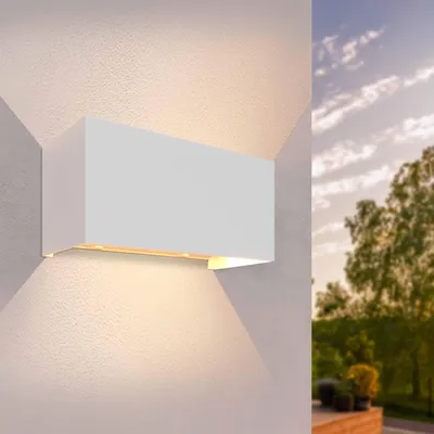 Image de Ledvion applique murale LED blanc 9,5W IP54 Up Down