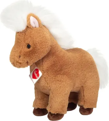 Immagine prodotto di Teddy Hermann Shetlandpony Yuna, Kuscheltier, Stofftier, Plüschtier, Herzekind, Braun Weiß, 30 cm, 939634