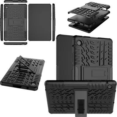 Produktbild von Für Huawei MatePad T10 / T10s 2020 Hybrid Schwarz Tablet Tasche Etui Hülle Cover