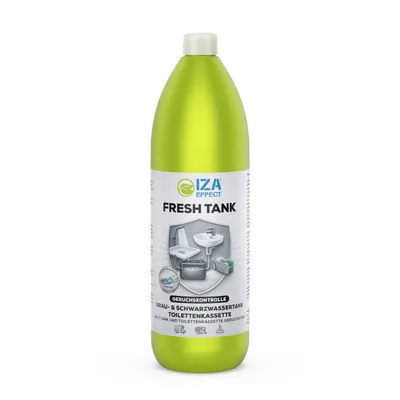 Produktbild von IZAEFFECT FRESH TANK Grauwassertank Reiniger 900 ml – Sanitärflüssigkeit für Wohnmobil, Wohnwagen & Camper – Für Abwassertank, Abflüsse & WC-Kassette