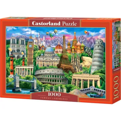 Zdjęcie produktu dla Puzzle 1000 elementów „Słynne zabytki” 104901 Castorland