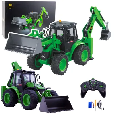 Immagine prodotto di Escavatore telecomandato RC Luci Suono Verde Huina 1:14