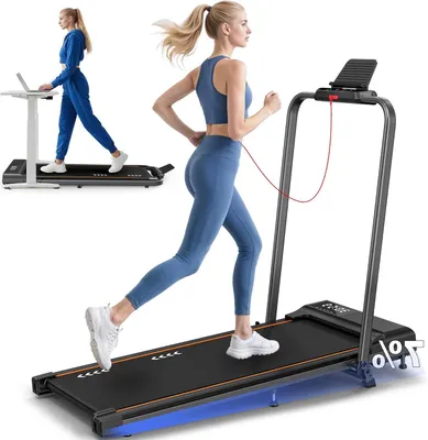 Obrázok produktu pre Elektrický bežeací pás - Fitness pre domáce použitie - Kardiovaskulárne cvičenie - Nastaviteľný sklon 7% - Maximálna rýchlosť 12 km/h - Čierna farba