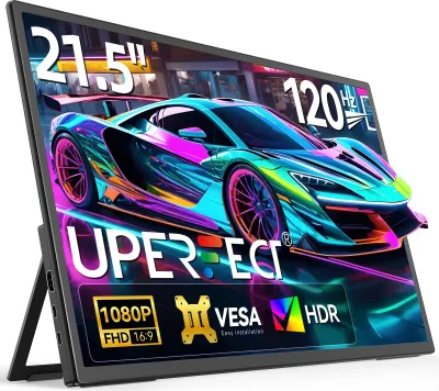 Obrázek produktu pro Přenosný monitor, 21,5palcový displej IPS, obnovovací frekvence 120 Hz, 120 Hz, konektor Eu