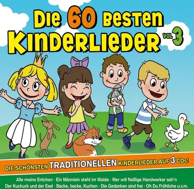 Produktbild von Die 60 Besten Kinderlieder Vol.3-Tradition. Lieder