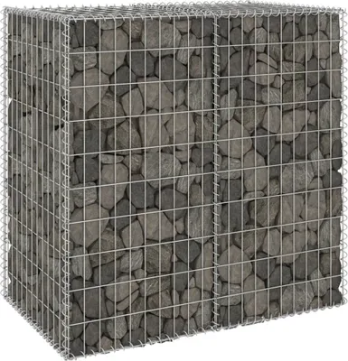 Produktbild von Maison Exclusive - Gabionenwand mit Abdeckung Verzinkter Stahl 100x60x100 cm