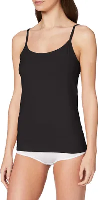 Immagine prodotto di Top spaghetti CALIDA donna - Natural Comfort, gilet, top, jersey, monocolore nero XS (36/38)