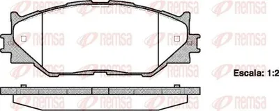 Produktbild von REMSA Bremsbeläge Satz Vorne Bremsklötze für LEXUS IS II (GSE2, ALE2, USE2) 1201.00