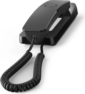 Produktbild von Gigaset DESK 200, Analoges Telefon, Kabelgebundenes Mobilteil, 10 Eintragungen, Schwarz