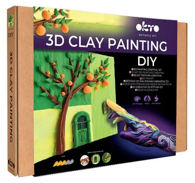 Produktbild von Okto 3D Malspielzeug - Sensory Art Fenster orange Siesta