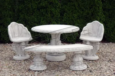 Produktbild von Stein Tisch Terrase Garten Dekoration Möbel Edles Antik Stil Design Tische 255