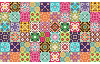 Image de Autocollants muraux – Autocollants pour carrelage pour la cuisine et la salle de bains – 60 autocollants Cortona – 60 autocollants de 20 x 20 cm