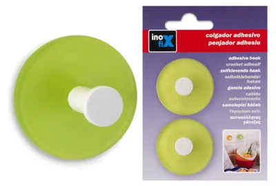 Image de Crochet Adhx2 Rond Demitrans Vert   - Inofix