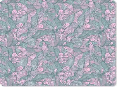 Produktbild von MuchoWow® Mauspad Mousepad Muster - Blumen - Design 40x30 cm - Mousepads - Maus Mat - Pad - Mausunterlage - Anti Rutsch
