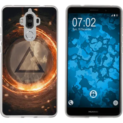 Produktbild von PhoneNatic Case kompatibel mit Huawei Mate 9 Silikon-Hülle Element Feuer M3