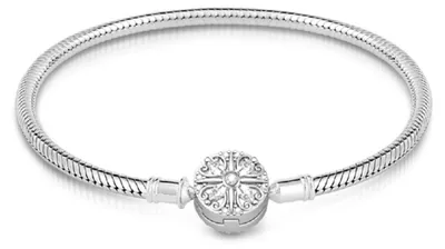 Produktbild von Gnoce Armband Kleeblattverschluss BQCS70-18 Silber