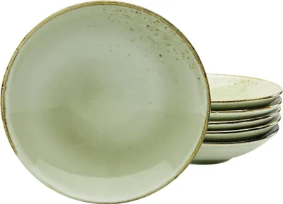Produktbild von CreaTable, 22056, Nature Collection Earth, Suppenteller 6-tlg, Steinzeug