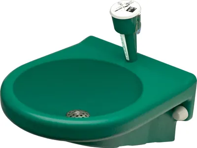 Productafbeelding van KWC AR oogspoelfles, kunststof, met wateropvang, groen